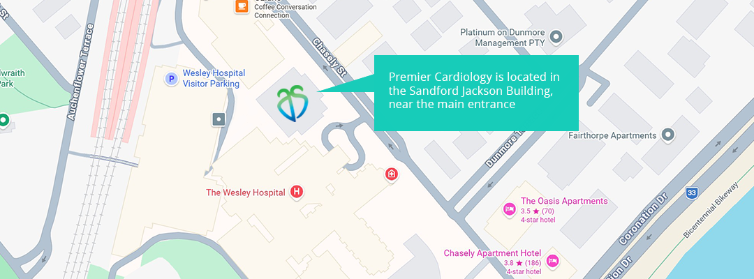 Premier Cardiology located at the Wesley Hospital Brisbane